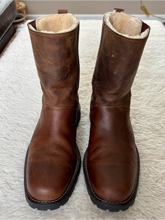 Cole Haan Brown Leather Shearling Boots size 12 M main image 7